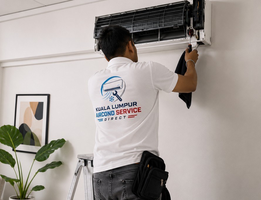 Split unit aircond installation in Kuala Lumpur